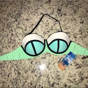 Shimmery Bikini Top ONLY- Size S- NWT